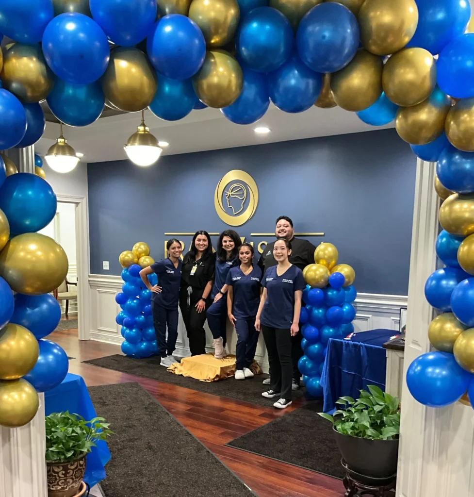 Brain Vision Institute team celebrating together at the practice
