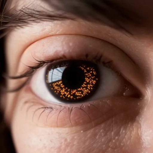 Close-up of a brown eye